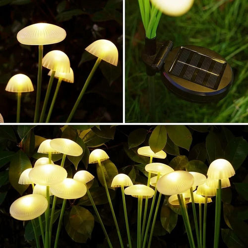 5 Watt 8 LED Solar Mushroom Garden Solar Light